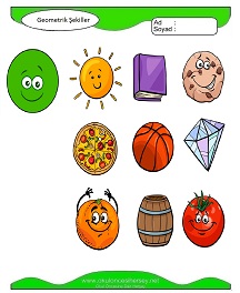 Geometrik Şekiller Çalışma Sayfaları